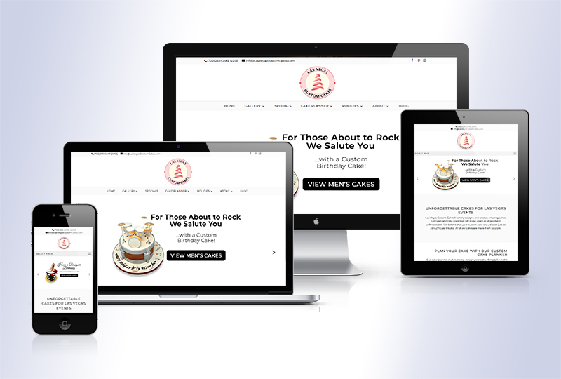 Las Vegas Custom Cakes Responsive WordPress Website